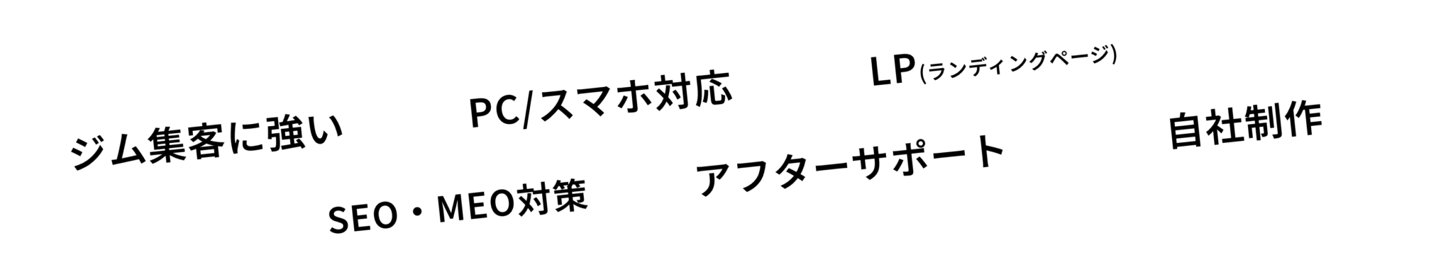 ジム集客に強い・PC/スマホ対応・LP・SEO・MEO対策・アフターサポート・自社制作